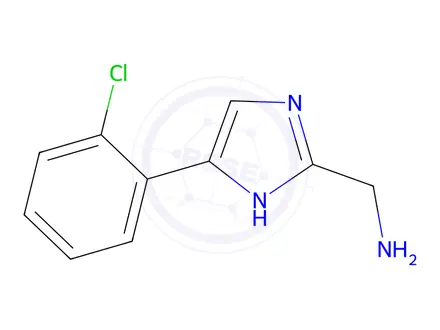 Chemical structure of (5-(2-Chlorophenyl)-1H-imidazol-2-yl)methanamine