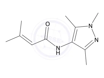 Chemical structure of 3-Methyl-N-(1,3,5-trimethyl-1h-pyrazol-4-yl)but-2-enamide