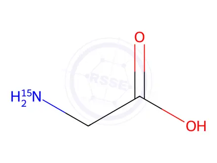 Chemical structure of GLYCINE-15N