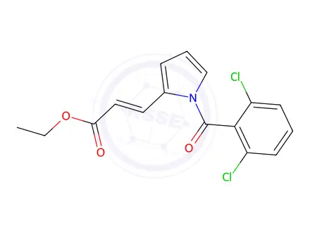 Chemical structure of Ethyl 3-[1-(2,6-dichlorobenzoyl)pyrrol-2-yl]prop-2-enoate