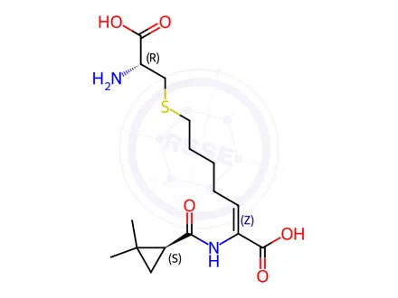 Chemical structure of Cilastatin