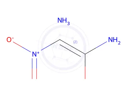 Chemical structure of 1-Amino-2-nitro-ethenol Ammonium Salt