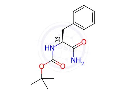 Chemical structure of (S)-N-(tert-Butoxycarbonyl)phenylalanine amide