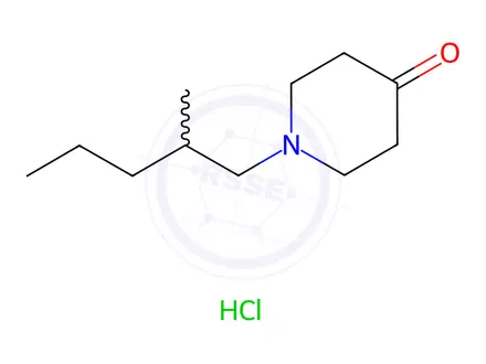 Chemical structure of 1-(2-Methylpentyl)piperidin-4-one hydrochloride