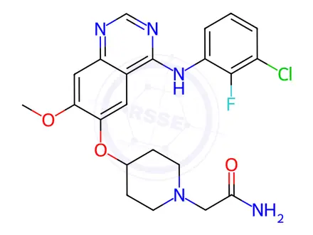Chemical structure of Sapitinib Impurity 10