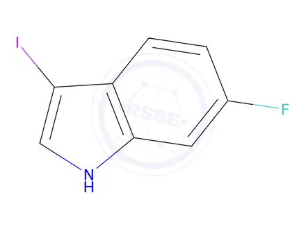 Chemical structure of 6-FLUORO-3-IODO-1H-INDOLE