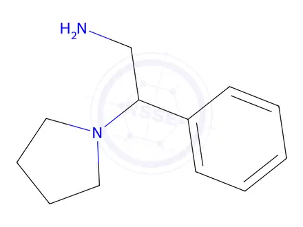 Chemical structure of 2-Phenyl-2-(1-pyrrolidinyl)ethanamine