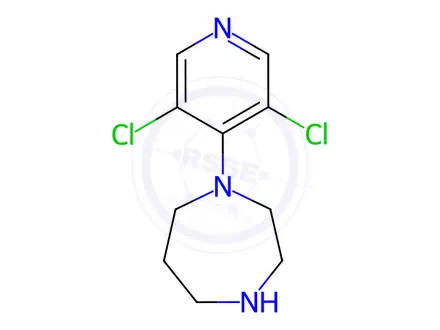 Chemical structure of 1-(3,5-Dichloropyridin-4-yl)homopiperazine