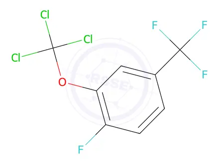 Chemical structure of 1-Fluoro-2-(trichloromethoxy)-4-(trifluoromethyl)benzene