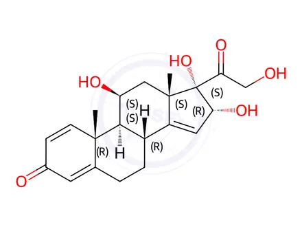 Chemical structure of Budesonide Impurity 25