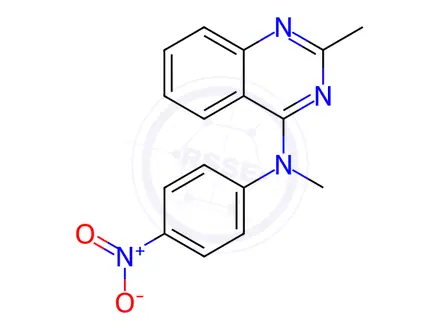Chemical structure of N,2-Dimethyl-N-(4-nitrophenyl)quinazolin-4-amine