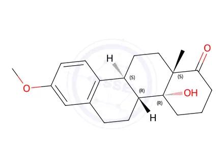 Chemical structure of 14-Hydroxy-3-methoxy-D-homoestra-1,3,5(10)-trien-17a-one