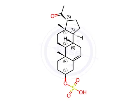 Chemical structure of Pregnenolone sulfate