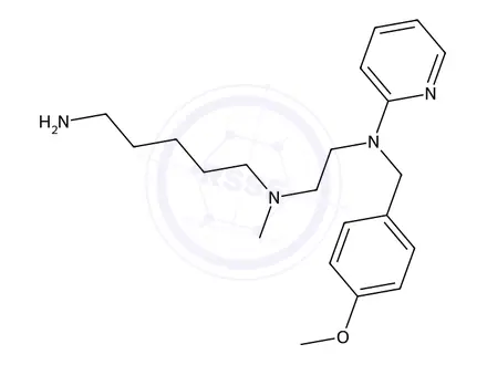 Chemical structure of N’-(5-Aminopentyl)-N-(4-methoxybenzyl)-N’-methyl-N-2-pyridinyl-1,2-ethanediamine