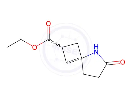 Chemical structure of ethyl 6-oxo-5-azaspiro[3.4]octane-2-carboxylate
