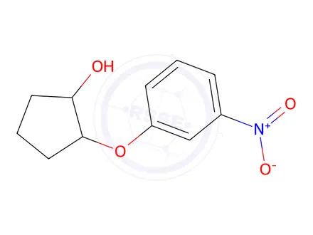Chemical structure of 2-(3-Nitrophenoxy)cyclopentan-1-ol