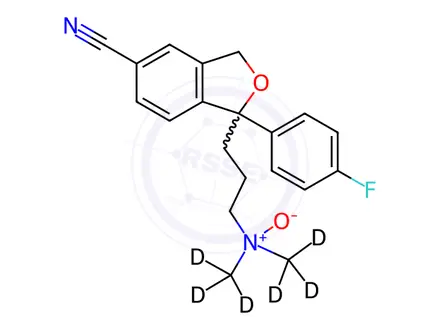 Chemical structure of Citalopram-d6 N-Oxide