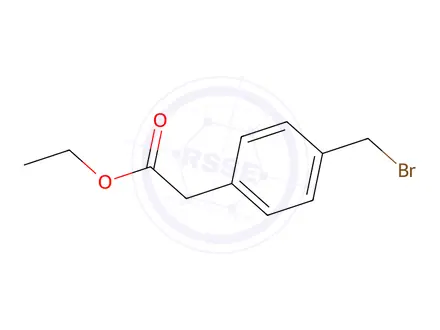 Chemical structure of Ethyl 2-(4-(bromomethyl)phenyl)acetate