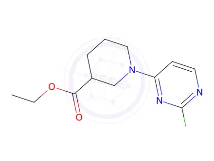 Chemical structure of Ethyl 1-(2-chloropyrimidin-4-yl)piperidine-3-carboxylate