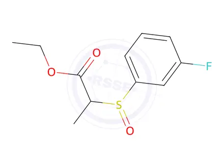 Chemical structure of ethyl 2-(3-fluorobenzenesulfinyl)propanoate