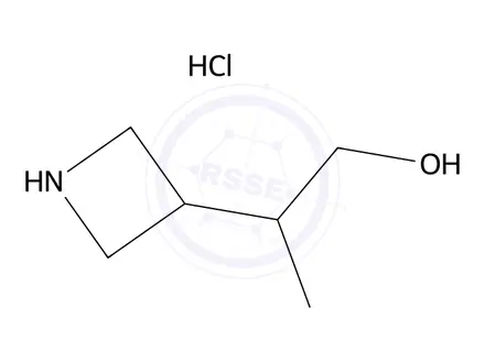Chemical structure of 2-(Azetidin-3-yl)propan-1-ol hydrochloride