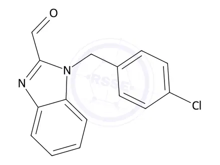 Chemical structure of 1-(4-Chlorobenzyl)-1H-benzimidazole-2-carbaldehyde