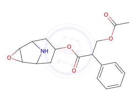 Chemical structure of O-Acetyl-(-)-norscopolamine