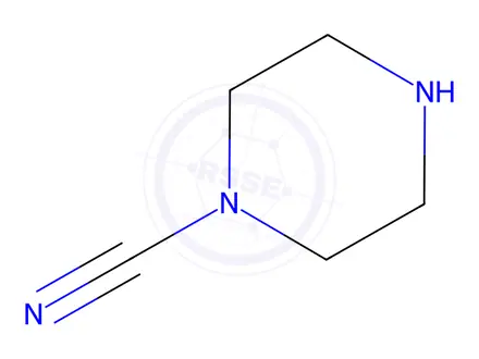 Chemical structure of 1-cyanopiperazine