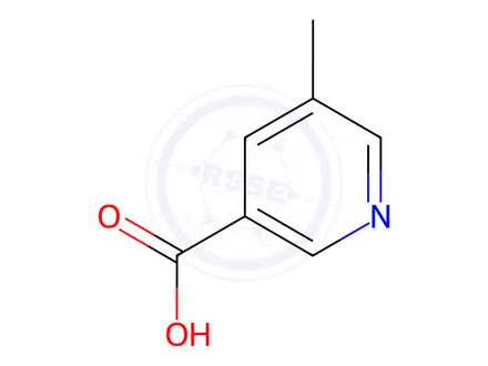 Chemical structure of 5-Methylnicotinic acid