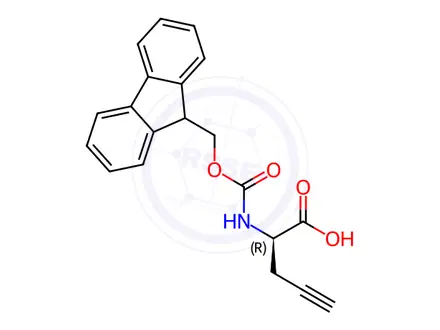 Chemical structure of Fmoc-D-Pra-OH