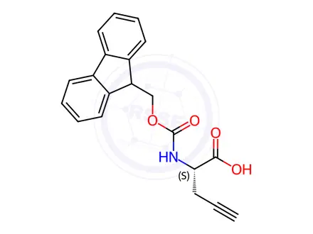 Chemical structure of Fmoc-Pra-OH