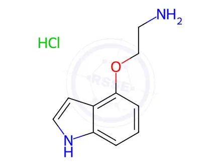 Chemical structure of 4-(2-Aminoethyl)-1,3-dihydro-2H-indol-2-one Hydrochloride