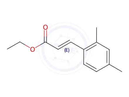 Chemical structure of (E)-ethyl 3-(2,4-dimethylphenyl)acrylate