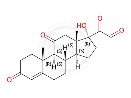 Chemical structure of 21-Dehydro-Cortisone