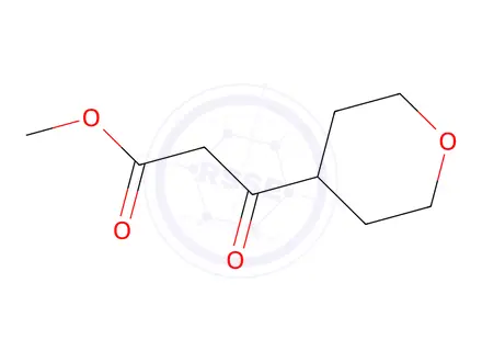 Chemical structure of methyl 3-oxo-3-(tetrahydro-2H-pyran-4-yl)propanoate