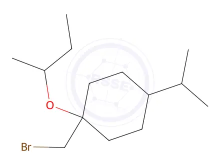 Chemical structure of 1-(Bromomethyl)-1-(sec-butoxy)-4-isopropylcyclohexane