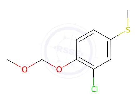 Chemical structure of Benzene, 2-chloro-1-(methoxymethoxy)-4-(methylthio)-