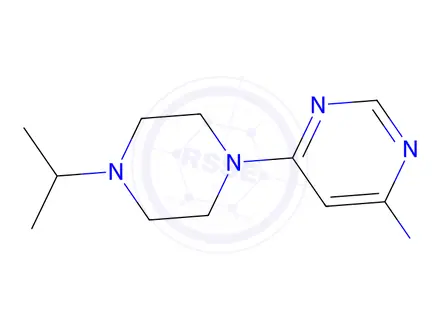 Chemical structure of 6-(4-isopropylpiperazin-1-yl)pyrimidin-4-amine