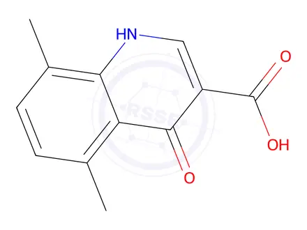 Chemical structure of 5,8-dimethyl-4-oxo-1,4-dihydroquinoline-3-carboxylic Acid
