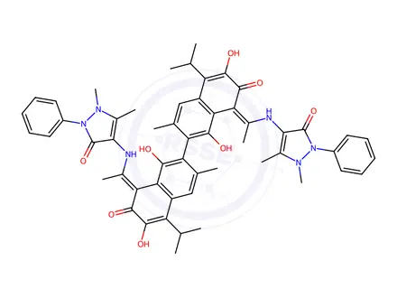 Chemical structure of R-(-)-Gossypol Acetic Acid Impurity 7 (Mixture of E/Z-isomers)