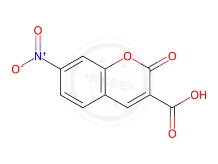 Chemical structure of 7-nitro-2-oxo-2H-chromene-3-carboxylic acid