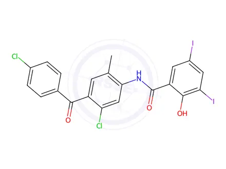Chemical structure of Closantel Impurity 6 (Closantel Sodium Dihydrate EP Impurity F)
