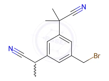 Chemical structure of Anastrozole Impurity 34