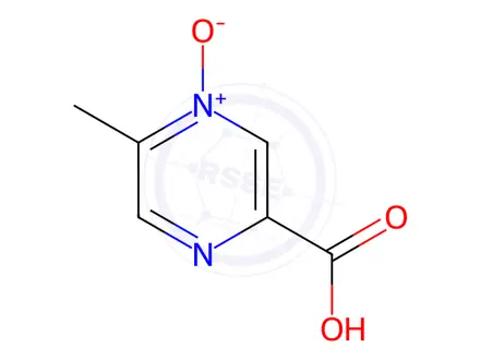 Chemical structure of Acipimox