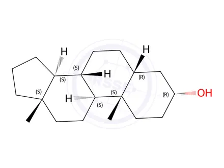 Chemical structure of 5β-Androstan-3α-ol