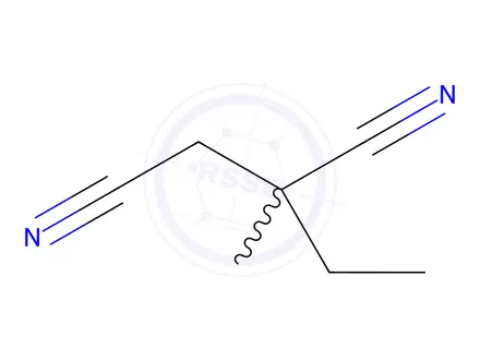 Chemical structure of Ethosuximide Impurity 3 (2-Ethyl-2-methyl-succinonitrile)