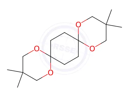 Chemical structure of 3,3,12,12-Tetramethyl-1,5,10,14-tetraoxadispiro[5.2.5.2]hexadecane