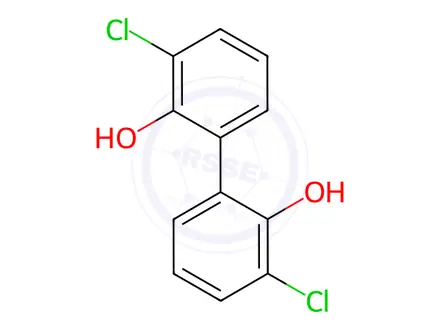 Chemical structure of 3,3'-Dichlorobiphenyl-2,2'-diol