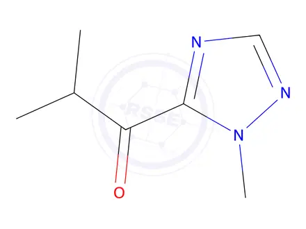 Chemical structure of 2-methyl-1-(1-methyl-1H-1,2,4-triazol-5-yl)-1-propanone