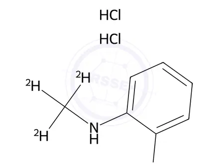 Chemical structure of N-Methyl-o-phenylenediamine-d3, Dihydrochloride